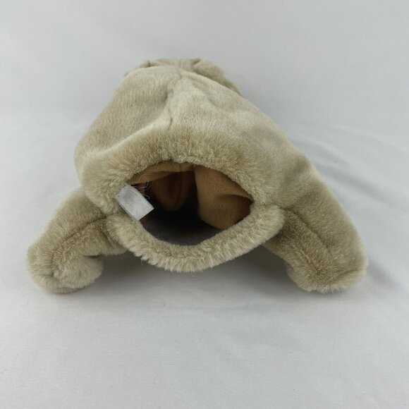 Hippopotamus Hippo 12” Plush Hand Puppet Light Brown Stuffed Toy Pretend Play - Picture 3 of 6